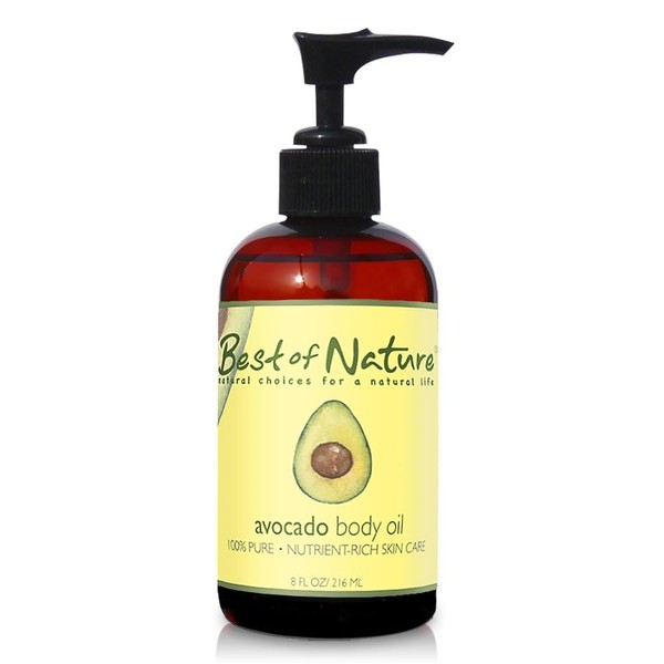 Best of Nature 100% Pure Avocado Massage & Body Oil (8 oz)