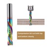 HOZLY Woodwork Milling Cutter,DLC Coating,UP & Down Cut 2 Flutes