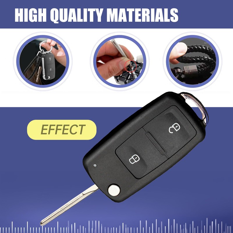 Batheidon 2 Button Car Key Shell Compatible with VW Transporter