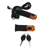 One Pair Electric Bike Throttle Handlebar with Red Screen Lock