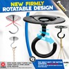 [Upgraded] 200LBS 8Pcs Round Ceiling Hooks with Firmly Rotatable Button,