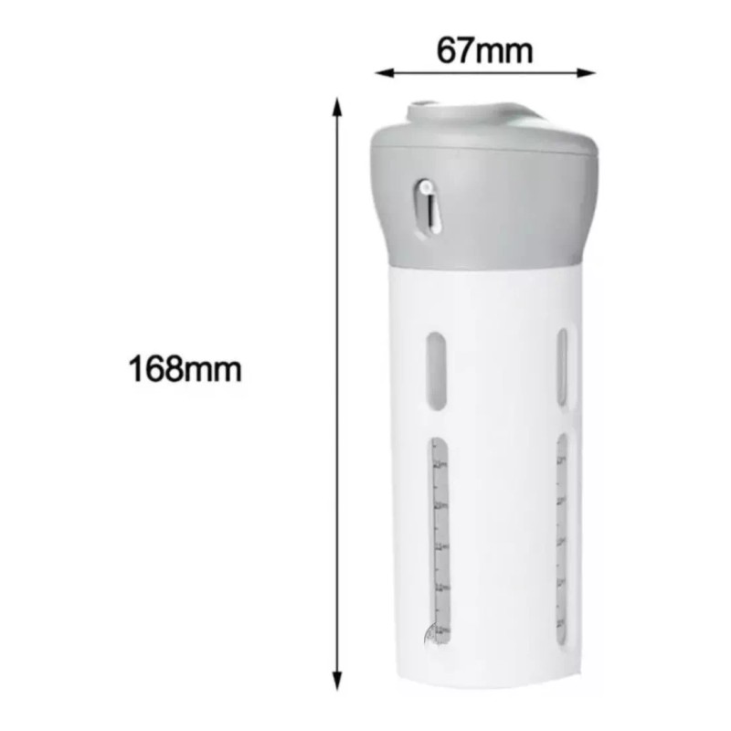 CL Dispensador Viaje Con 4 Tanques Ideal Shampo Gel Crema
