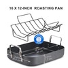 Cooks Standard Turkey Roasting Pan with Rack, Hard Anodized Nonstick