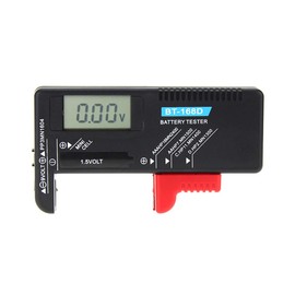 BaoFufc BT-168D Battery Tester Checker LCD Display for Easy Viewing for 9V 1.5V AA Cell Batteries Lightweight Voltmeter Digital Gauge