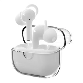 BINDEN Audifonos inalambricos One Pods 4 Microfonos con Tecnología BNC para Llamadas Claras Sonido Hi-Fi Ergonómicos Cancelación de Ruido Ambiental Audífonos Bluetooth 5.3, Blanco