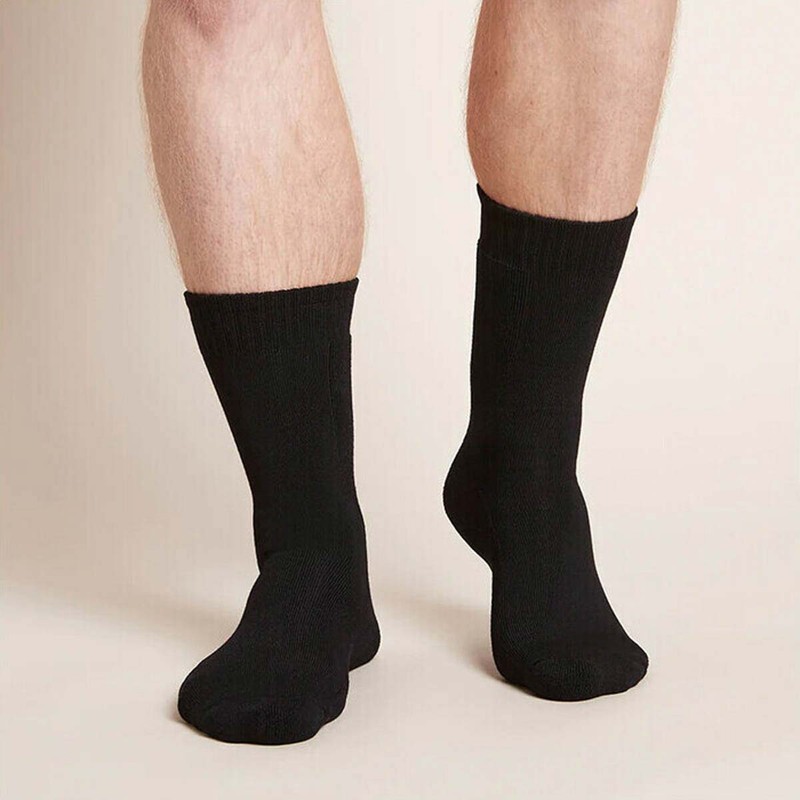 Boody Crew Boot Socks, Black / 45-50