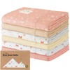 Organic Burp Cloths Baby Girl, Boy - 6-Pack Large Baby