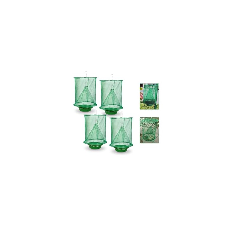 4 Pack Fly Trap Fly Traps Outdoor Hanging, Fly Catcher