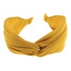 Ladies Wide Top Twist Detail Fabric Covered Headband Alice Band
