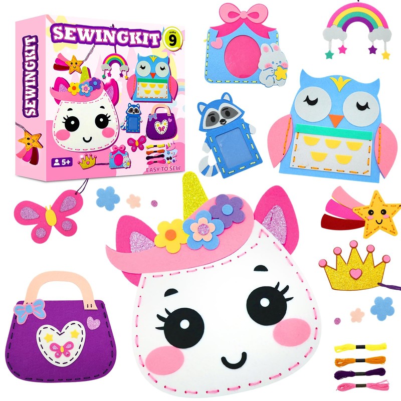 powerful xishan Unicorn Sewing Kit for Kids Ages 4-8| 9
