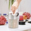 ZOOFOX Countertop Trash Can, 1.5 Liter Bling Rhinestone Garbage Bin