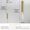 Mikeru 2 Pack Cylinder Ceiling Suspension Pendant Light, 3 Color