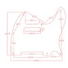 Dopro 8 Hole Tele Guitar Pickguard 3D Printed Plastic for
