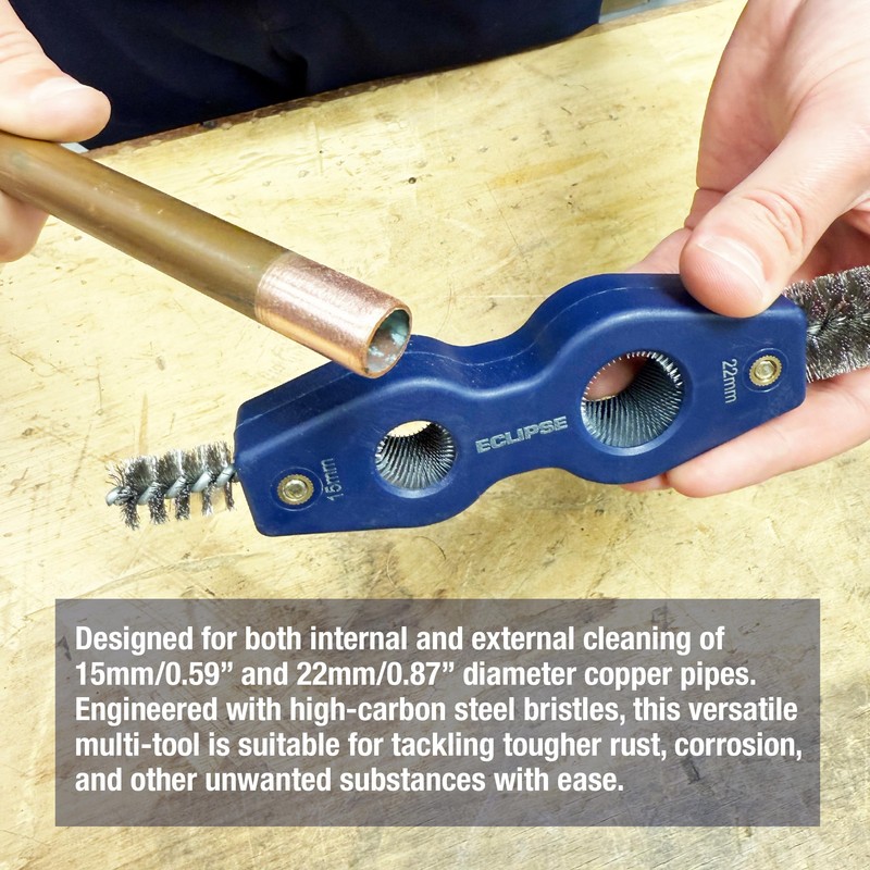 Eclipse Professional Tools E4IN1PCDT 4-in-1 Pipe Cleaning & Deburring Tool