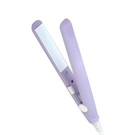 Mini Hair Straightener Hair Flat Iron (Purple) 100-240V 20W US Plug Hair Flat Iron Ceramic Tourmaline Plate 1m Wire Length with Beautiful Plastic Storage Box