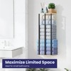Wall Mounted Towel Racks for Bathroom with Shelf, Oak
