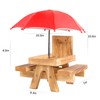 Gnodary Squirrel Feeder with Umbrella, Squirrel Feeders for Outside, Squirrel