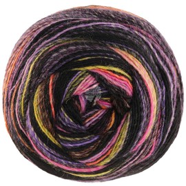 LANA GROSSA Gomitolo Magico Wick Yarn with Colour Gradient, Hand Knitting Yarn Made of 60% Virgin Wool and 40% Polyacrylic, 200 g Wool for Knitting and Crocheting, 700 m Yarn