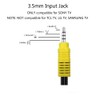 Video AV Composite Input Adapter RCA to 3.5mm Cable Replacement