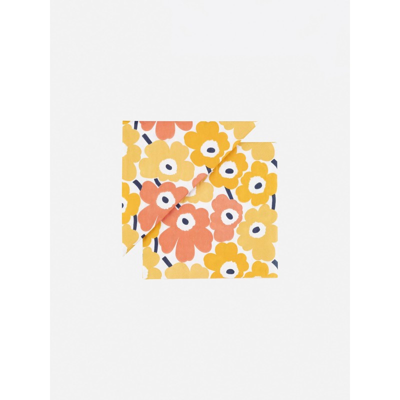 Marimekko 52_1_5273552770 F Women's Lunch Napkin, Peach x Yellow