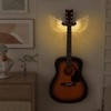 CoolGift Mart Guitar Stand Wall Mount with Luminous Angel Wings,