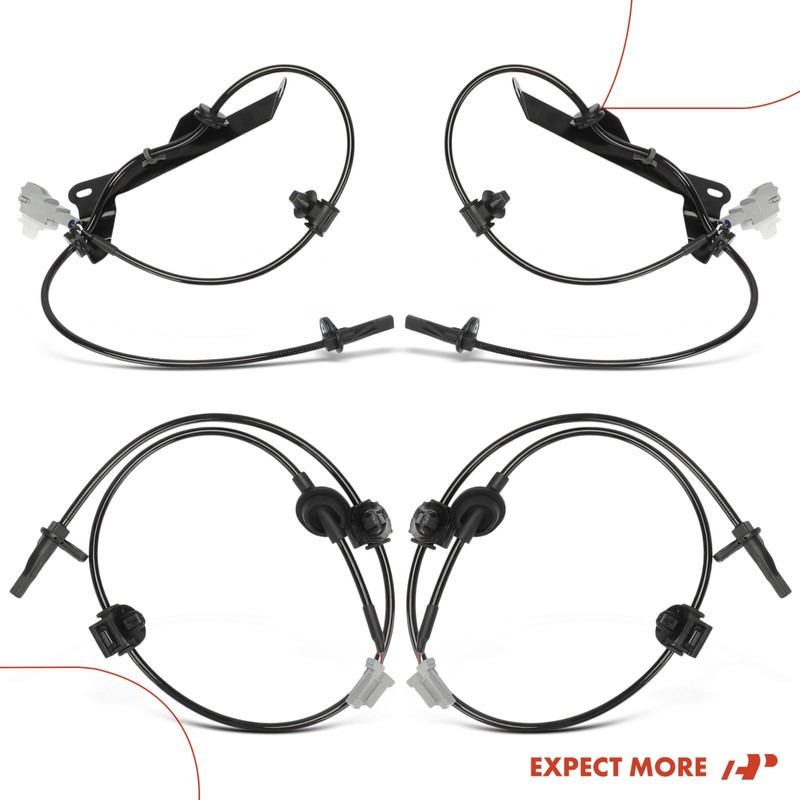 A-Premium 4PCS Front & Rear ABS Wheel Speed Sensor Compatible