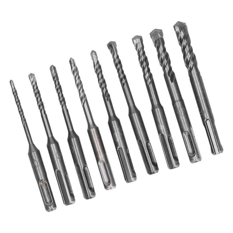 Masonry Drill Bit Set Carbide Tip Rotary Hammer Tool for