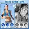 Jueerun Cooling Towel (40"x12") for Sweat 4pcs Sweat Towels Cooling