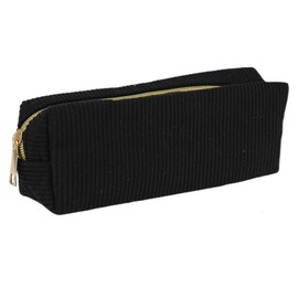 Aesthetic Case, Pencil Case Girls Corduroy Pencil Case Adult Corduroy Fabric Kalidi Pencil Case Flowers Corduroy Fabric Pencil Case Adult Pencil Case, black, Korean Version