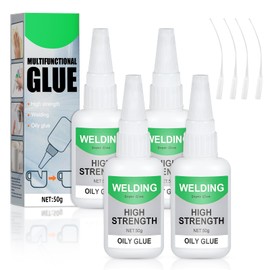 Ca Glue with Activator: 4PCS 50g Cyanoacrylate Super Glue for Quick Fix, Woodworking, Woodturning, Hobby Models, 3D Printing
