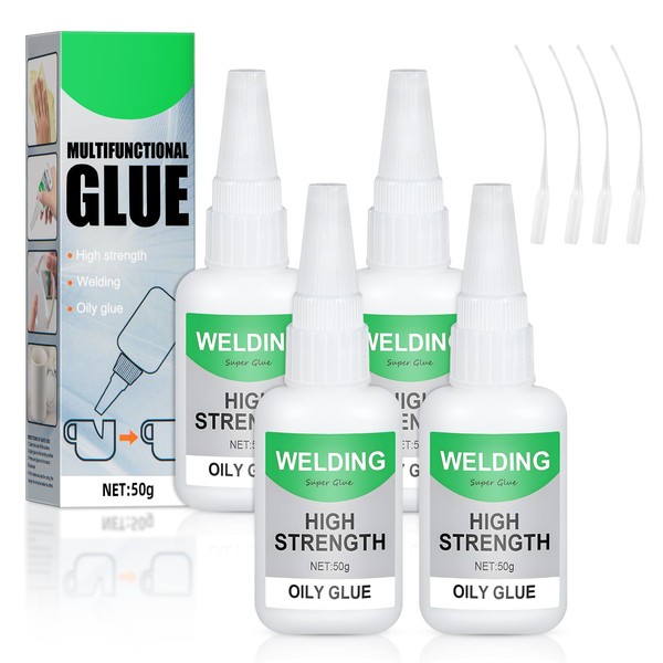 Ca Glue with Activator: 4PCS 50g Cyanoacrylate Super Glue for
