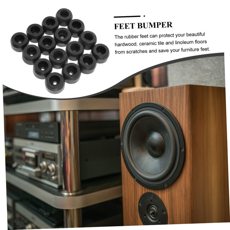 jojofuny 16pcs High Durability Speaker Furniture Leg Pads Non Slip