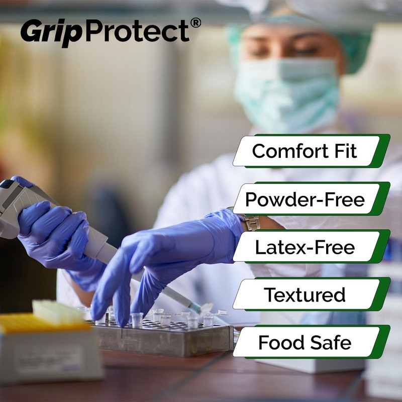 GripProtect Precise Nitrile Exam Gloves | 4 Mil | Chemo-Rated