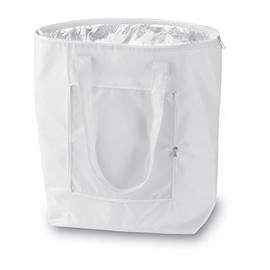 eBuyGB Unisex Folding Insulated Cooler Bag, White
