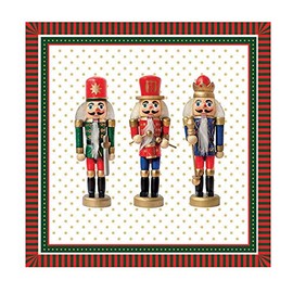 Ambiente Christmas Napkin 33 Centimetre Pack of 20 Three Nutcrackers