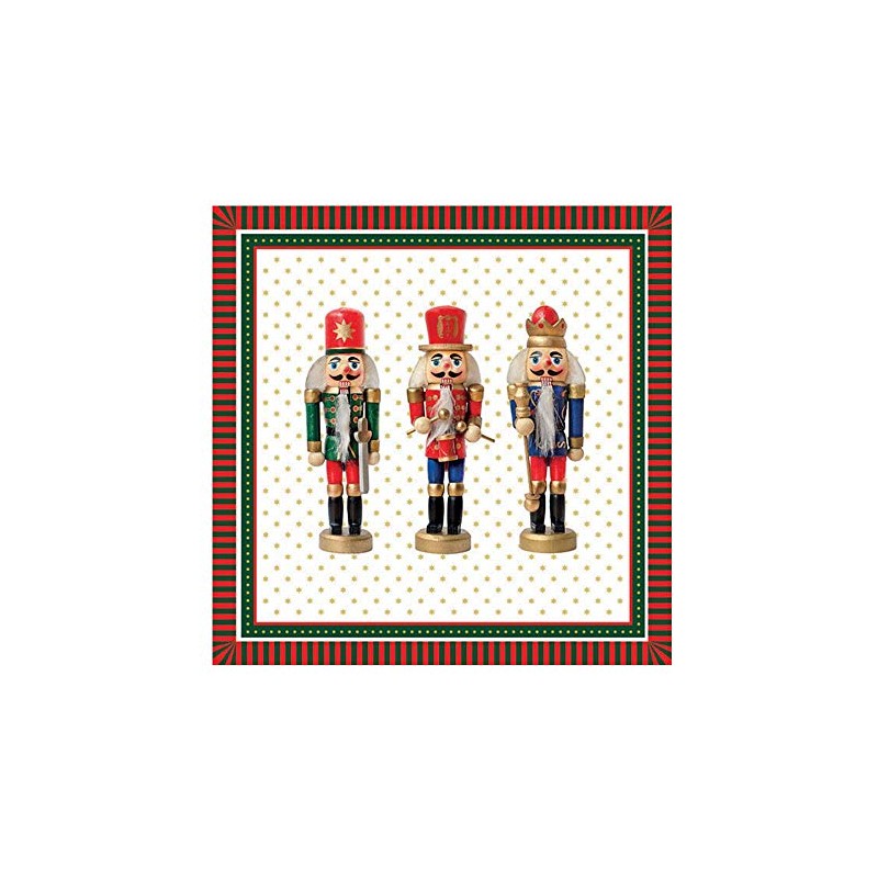 Ambiente Christmas Napkin 33 Centimetre Pack of 20 Three Nutcrackers