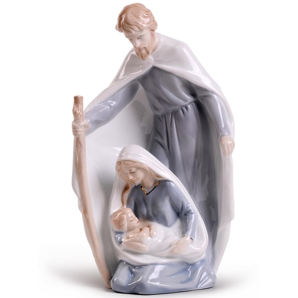 MTME ṀṬḾÈ Porcelain Figurines The Holy Family, Nativity Scene, Sculpted Statues Home Décor.