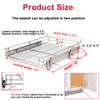 DINDON 1 Tier Pull Out Cabinet Organizer (17" W x