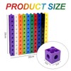 Labmilon Pack of 100 Plug-In Cubes, Primary School, Number Blocks,