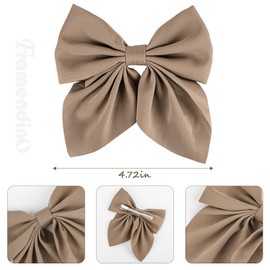 Framendino, 6 Pack Hair Bows for Women Silky Satin Ribbon Bow Hair Accessories Gifts