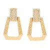 Grossé Art Deco GJ64180 Clip-On Earrings Crystal 22 Carat Gold-Plated,