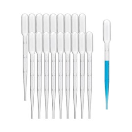Biologix 2000PCS 3ml Disposable Plastic Transfer Pipettes, Graduated Pipettes Dropper for Science Laboratory, Essential Oils