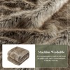 OMERAI Faux Fur Blanket, Ultra Soft Luxury Fuzzy Throw Blanket,