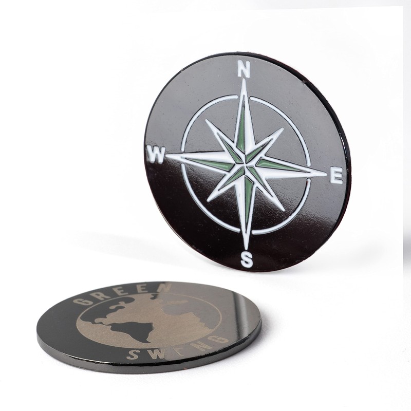 Green Swing Bamboo Golf Tees & Compass Ball Markers |