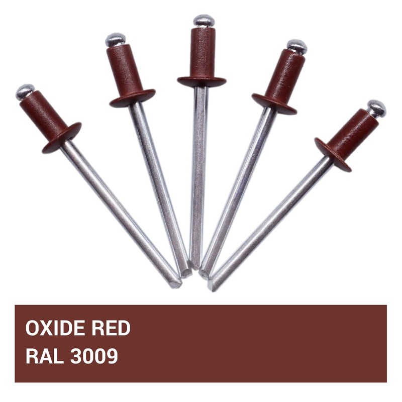 Pack of 100 Painted Blind Rivets 4.0 x 10 mm,