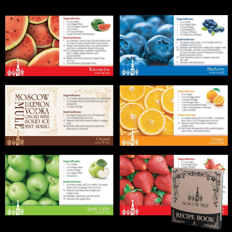 Krown Kitchen Hammered Moscow Mule Copper Mugs Set of 4