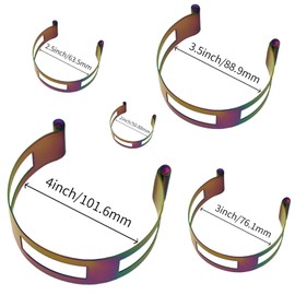 5Pcs Stainless Steel Exhaust Clamp Tacking Band Clamp-On For Welding 2" 2.5" 3" 3.5" 4"