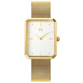 MARLION JEWELS Watch for women. Women's watch modern style, sophisticated and elegant design. Original women's watch with high quality quartz movement. Women's wristwatch, Gold plating, Bracelet