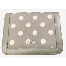 Cath Kidston Embossed Coating Grey Button Spot Crossbody Bag Handbag