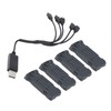 1200mah Lithium Battery Black Strong Protection 3.7V High Conversion for